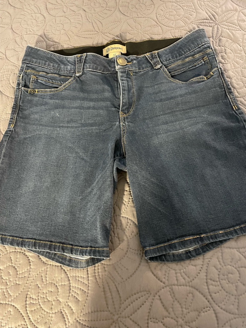 Democracy Blue Denim Bermuda Shorts